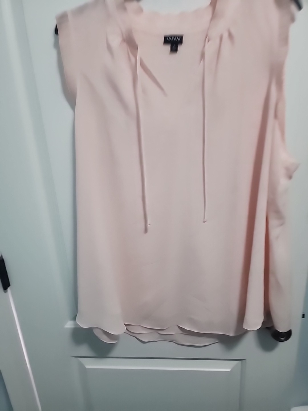 torrid Light Pink Sleeveless Tie-Front Camisole